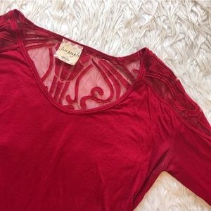 Free people long sleeve boho top